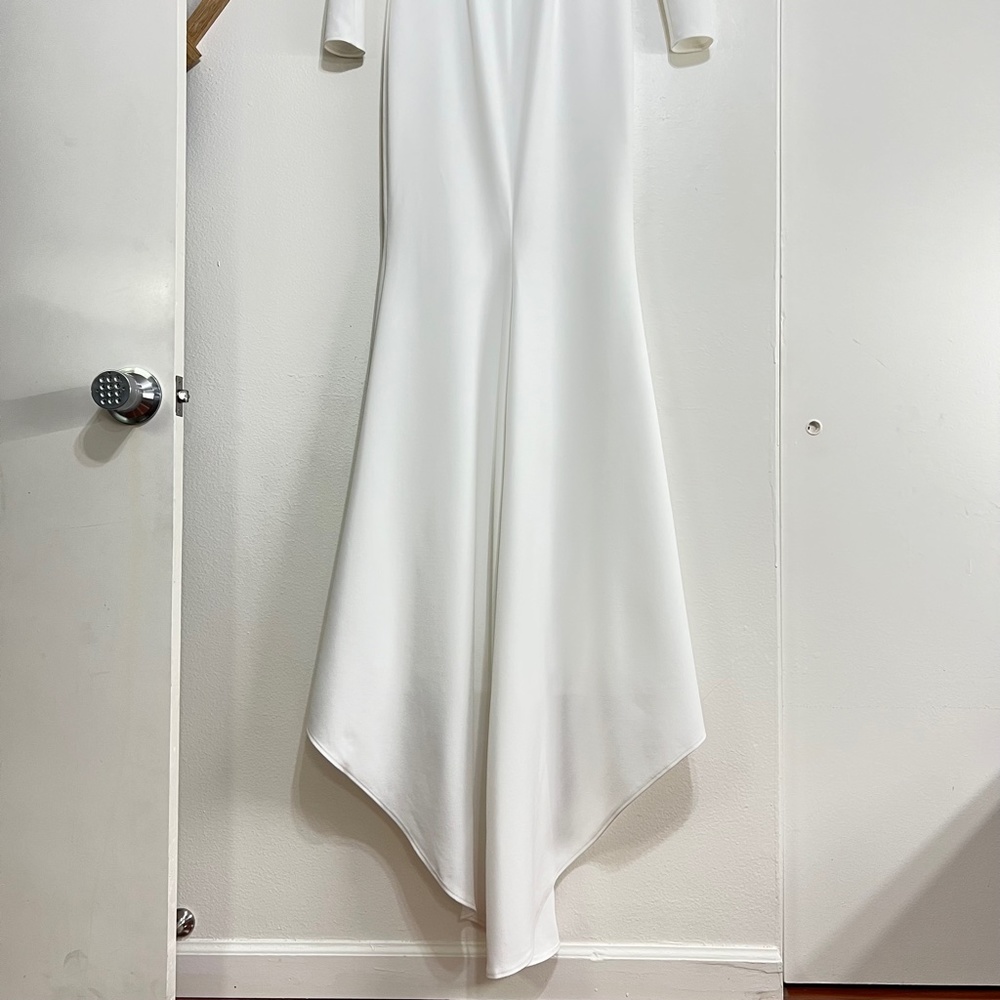 Noel and Jean by Katie May Wasson Draped Back Gown - Picture 11 of 12